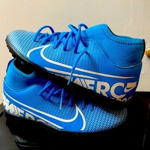 Nike Boys Mercurial Superfly 7 Club At8156-414 Blue Soccer Cleats